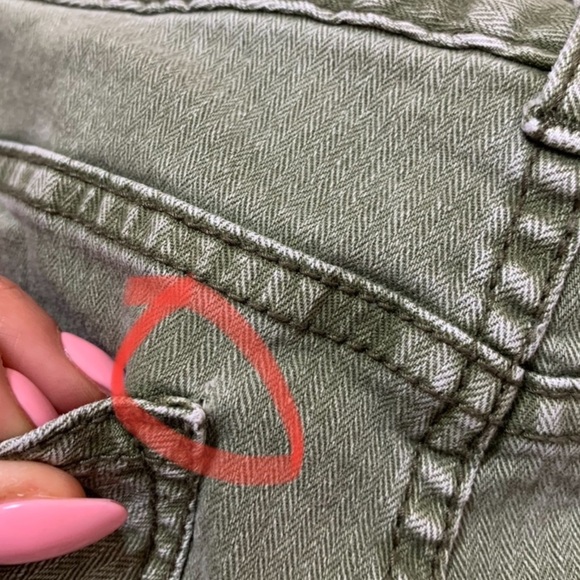 Free People Army Green Skinny Jeans - Picture 9 of 14